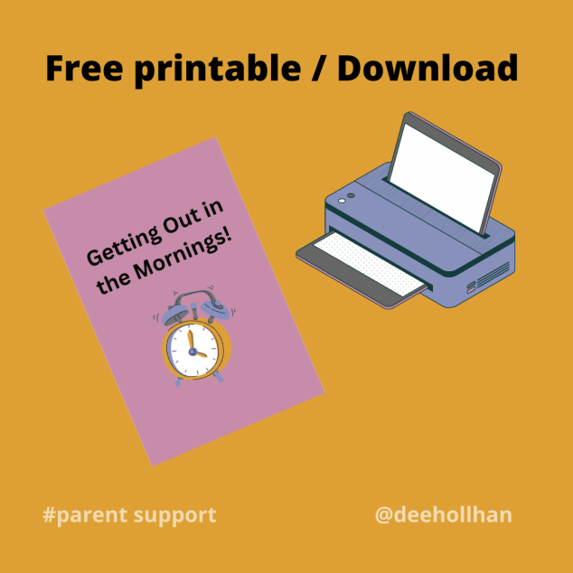 Free Printable Tool – Getting Out In The Morning&nbsp;Routine